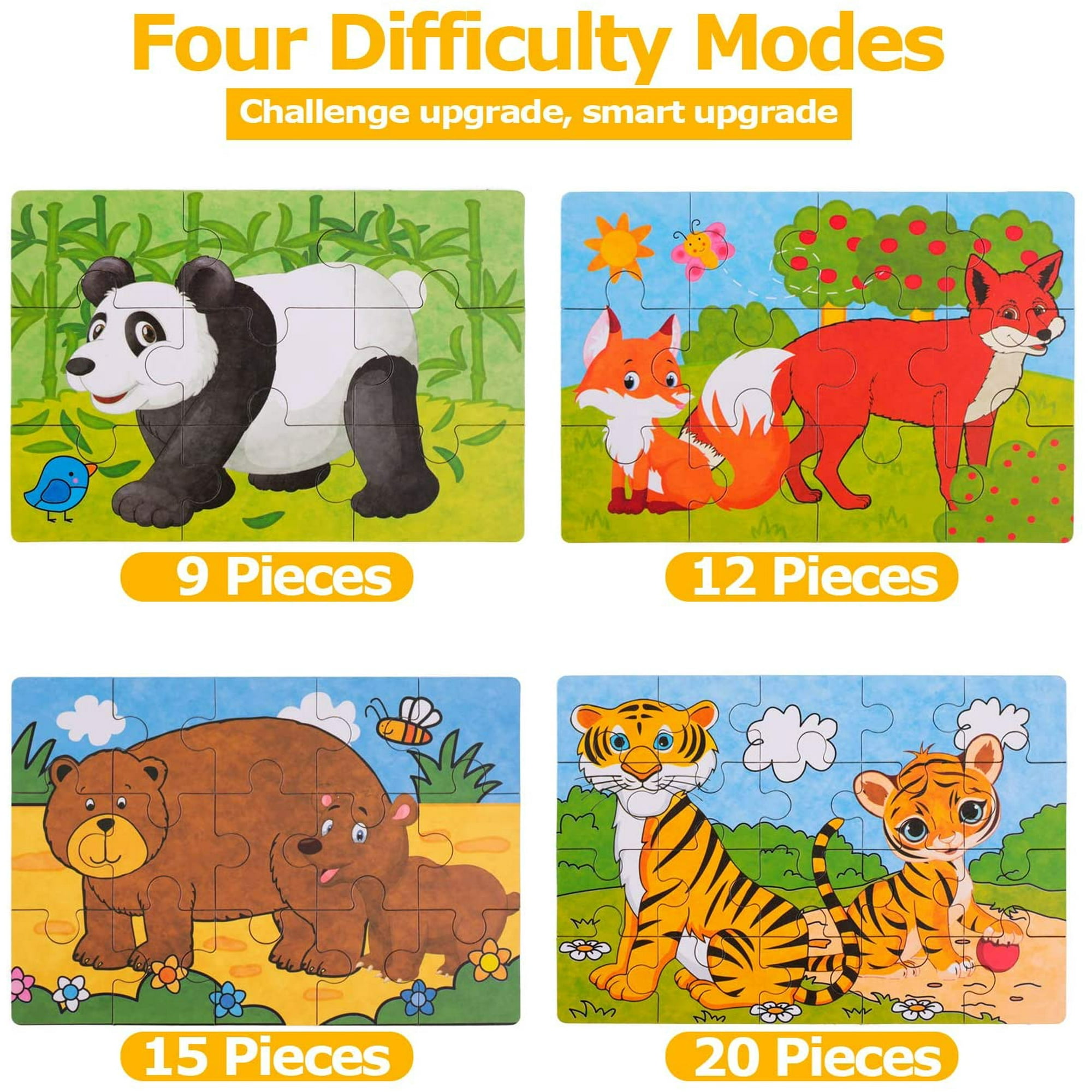 Rolimate Wooden Jigsaw Puzzles for Kids 60 Piece Best Gift 3 4 5 Year Old Boys and Girls Animals Colorful Wooden Puzzles for Toddler Children Learning Educational Puzzles Toys with Metal Puzzle Box Rolimate Wooden Jigsaw Puzzles for Kids 60 Piece Best Gift 3 4 5 Year Old Boys and Girls Animals Colorful Wooden Puzzles for Toddler Children Learning Educational Puzzles Toys with Metal Puzzle Box